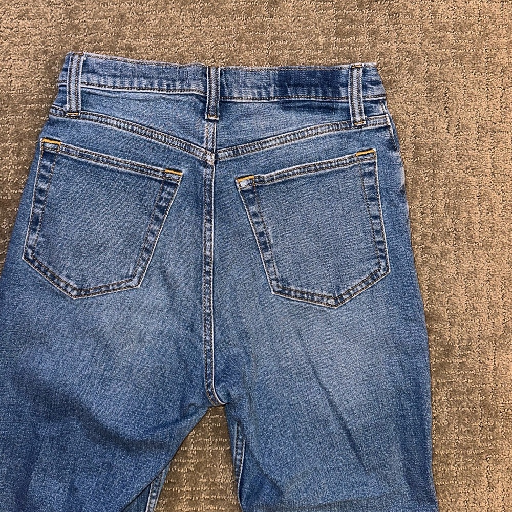 Abercrombie Ultra High Rise Ankle Straight Jean Curve Love - Picture 6 of 6